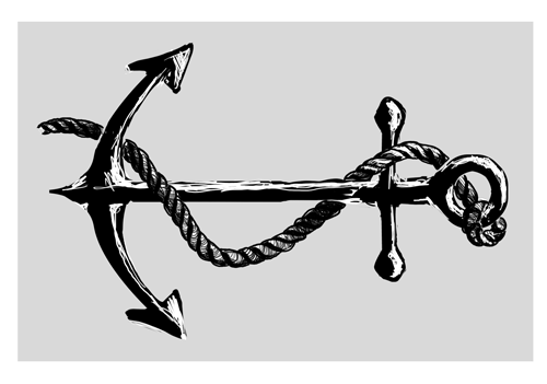 fouled-anchor.png (500×351) | Anchor drawings, Nautical fashion, Tattoos