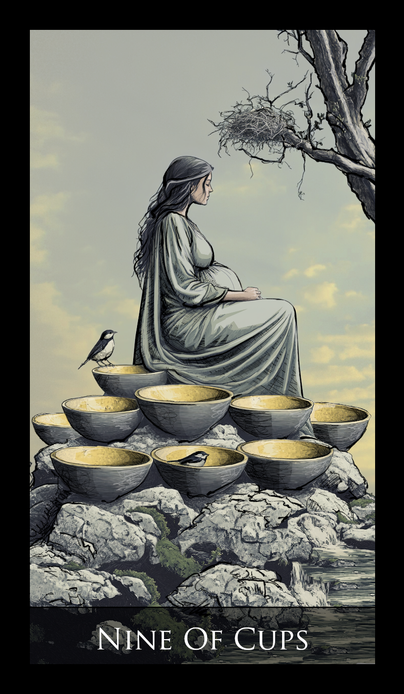 Nine of Cups tarot card
