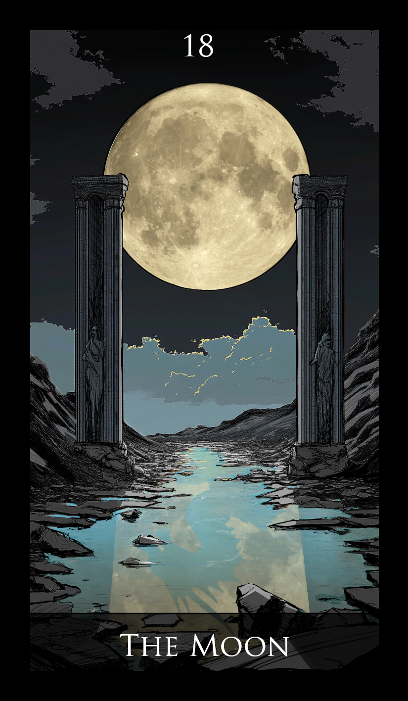 The Moon tarot card