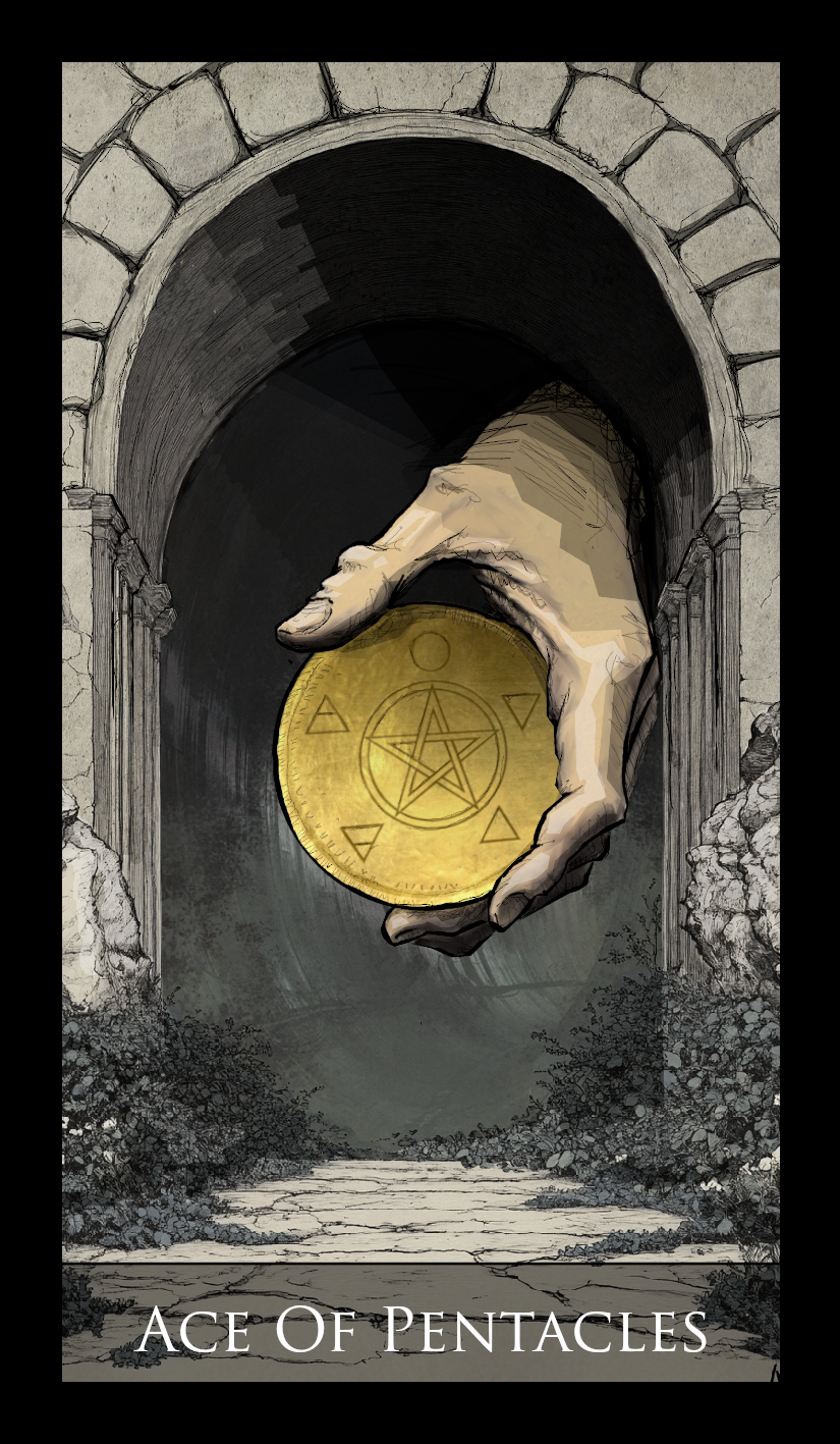 Ace of Pentacles tarot card