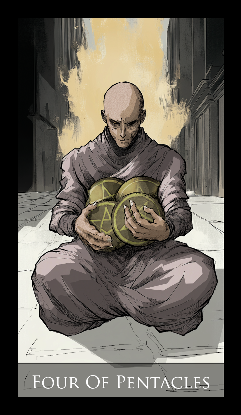 Four of Pentacles tarot card