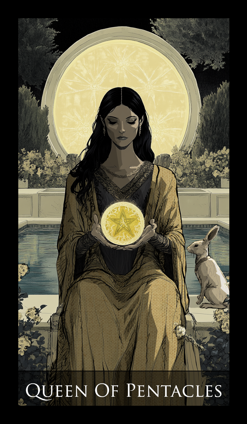 Queen of Pentacles tarot card