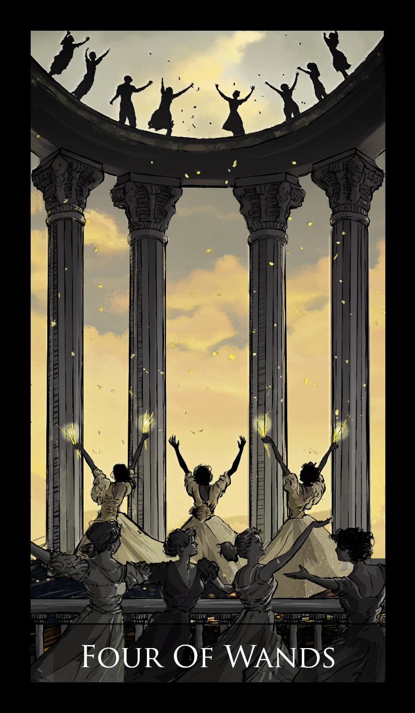 Four of Wands tarot card