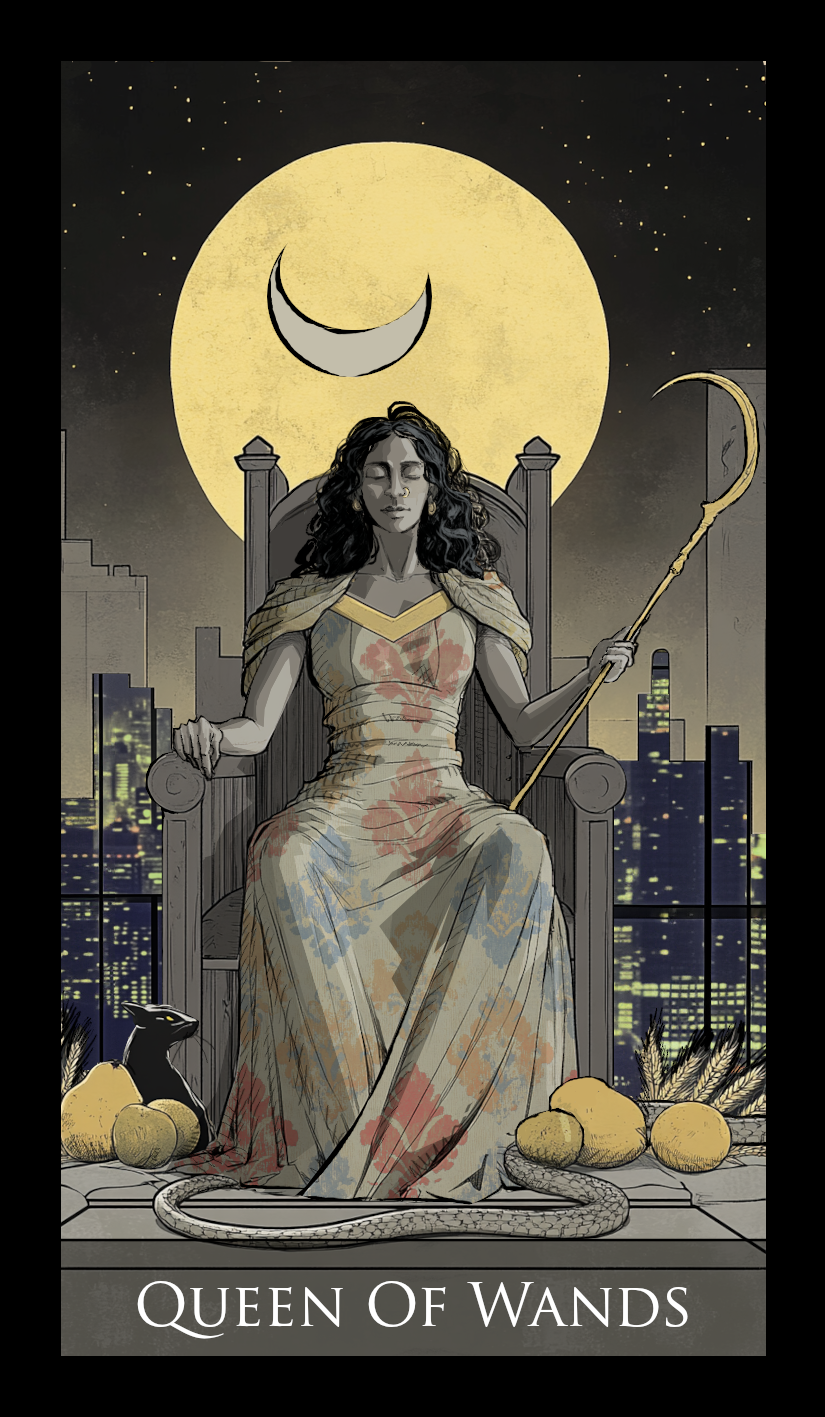 Queen of Wands tarot card